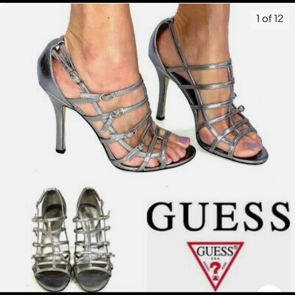 Guess Silver Heels